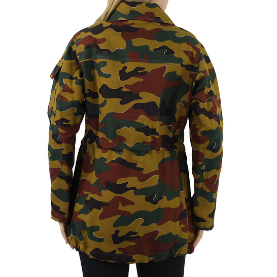 Burberry 迷彩柄 ジャケット Burberry Ladies Boyfriend Fit Camouflage Print Jacket, Brand