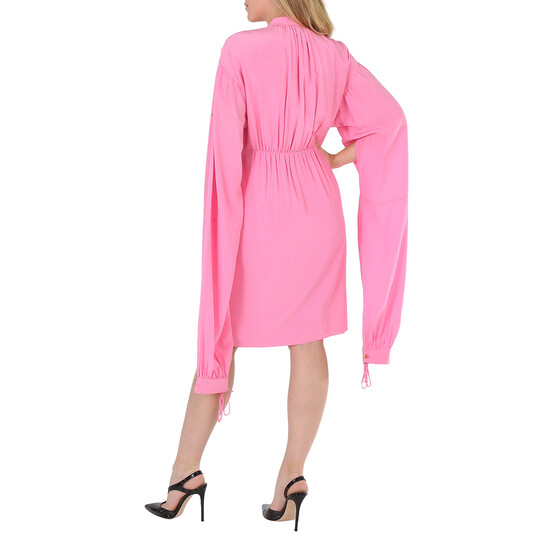 Burberry Ladies Bubblegum Pink Joyce Silk Dress, Brand Size 8 (US