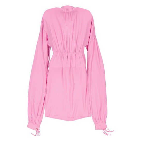 Burberry Ladies Bubblegum Pink Joyce Silk Dress, Brand Size 8 (US