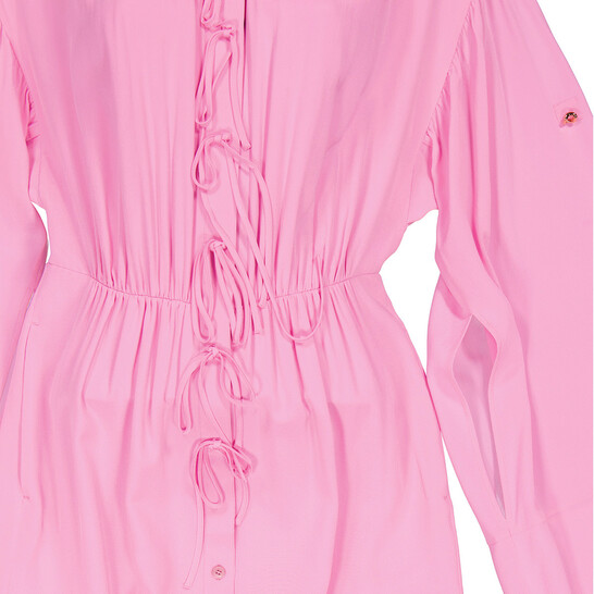 バーバリー Cape Sleeve Silk Dress ワンピース サイズ：38 8047248