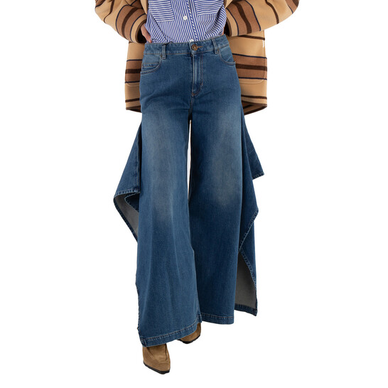 Denim Trousers Burberry Pants Womens Burberry Blue Label Denim