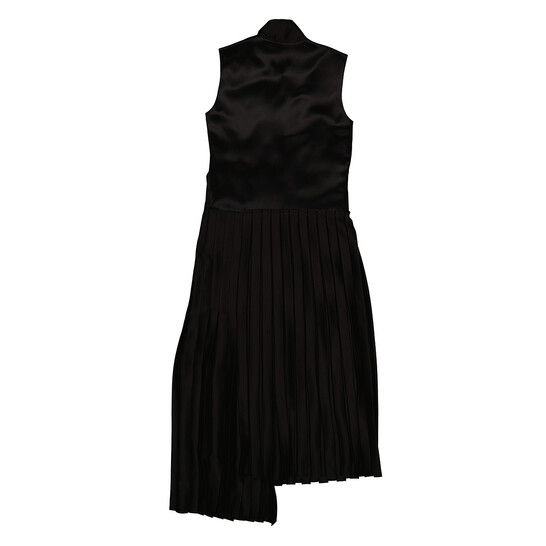 Burberry Ladies Flor Embroidered Asymmetrical Pleated Dress