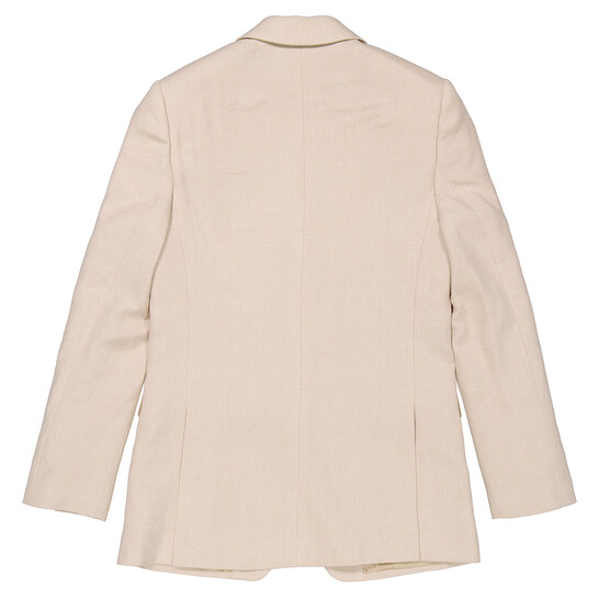Burberry Ladies Loulou Oatmeal Single-Breasted Tailored Jacket