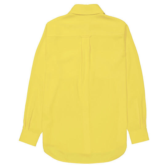 Burberry Ladies Pale Tulip Yellow Long-Sleeve Button-Down