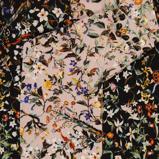 Burberry Ladies Sloane Floral Print Silk Slipdress, Brand
