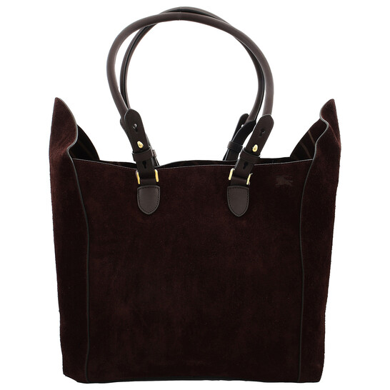 Burberry Medium Calf Suede Shield Tote Bag 8075550