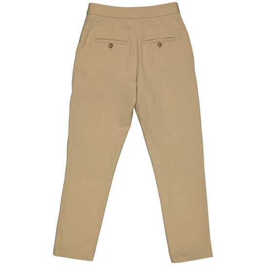 Burberry Ladies Tailored Tapered Wool Trousers In Honey
