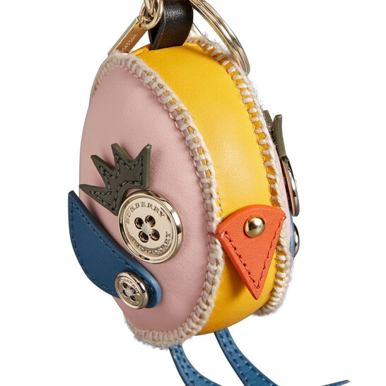 小物 BURBERRY FROG CHARM Burberry Larch Yellow Derek The Bird Leather Charm 8001392