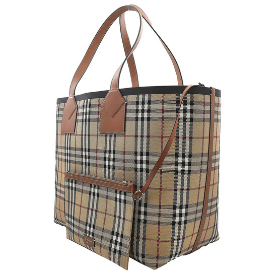 【BURBERRY】LONDON TOTE BAG Burberry London Tote Bag – Overstock