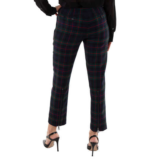 Burberry Leamington Plaid Print Pants, Brand Size 6 (US Size