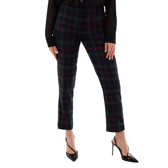 Burberry Leamington Plaid Print Pants, Brand Size 6 (US Size