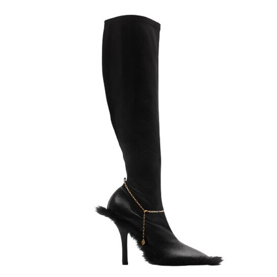 廃番★BURBERRY BLACK LABEL★約25cmレザーブーツSZS54 レザー サドル ハイブーツ (ブラック) - ウィメンズ | Burberry