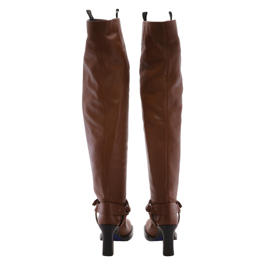 【送料&関税込】Burberry Round-toe Slip-on Heeled Boots C7444B2F-E00E-489C-960D-
