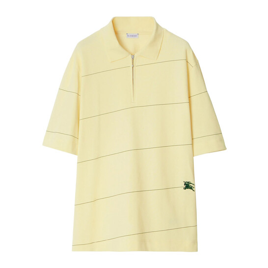 Burberry Logo-Embroidered Cotton Polo Shirt, Size Small