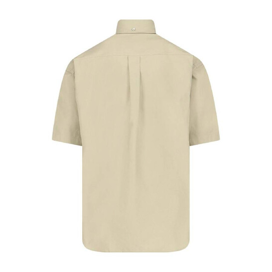 Burberry Logo-Embroidered Short Sleeve Poplin Shirt, Size X