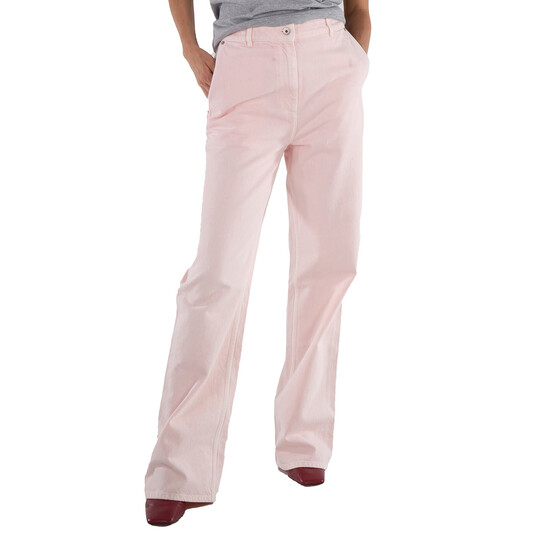 Burberry Logo-Patch Flared Cotton Jeans, Brand Size 4 (US