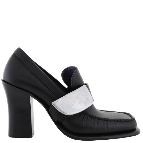 【BURBERRY LONDON】ミュール　パンプス Burberry London Shield Plaque Heel Pumps, Brand Size 37.5