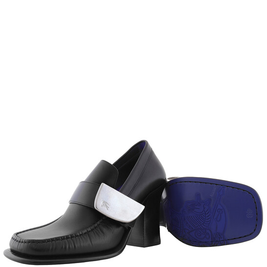 Burberry 8089700WHITEGOLDIPPAT 関税送料込 Burberry Checked-Lining Stingray Rubber Clogs, Brand Size 36