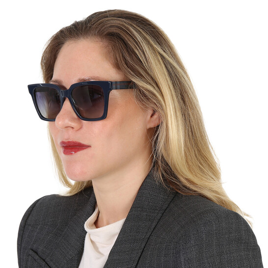 Burberry Maple Blue Gradient Square Ladies Sunglasses BE4335