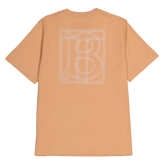 Tシャツ・カットソー BURBERRY 'Margot' T-shirt Beige BNWT Burberry Women's Margot Box Logo T-Shirt In Soft Fawn