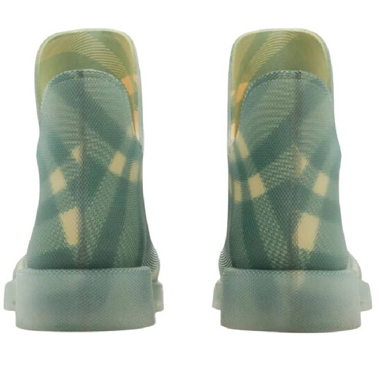 Burberry Marsh Check Ankle Rainboots, Brand Size 40 ( US