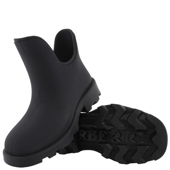 Burberry Marsh Round-Toe Slip-On Ankle Boots, Brand Size 39