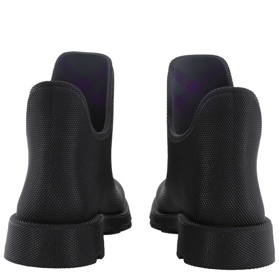 Burberry ラバーブーツ Marsh サイズ40 Burberry Marsh Round-Toe Slip-On Ankle Boots, Brand Size 39 (US