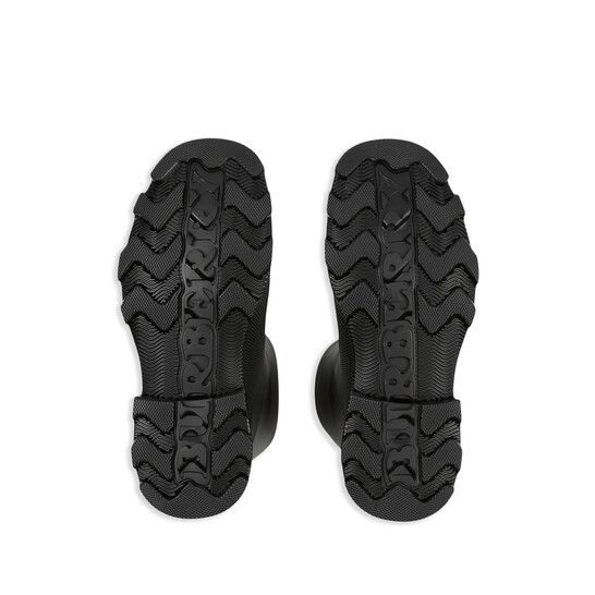 【関税＆送料込み】Burberry Rubber Marsh Stamp High Boots S Rubber Marsh Stamp High Boots​ in Black - Women | Burberry