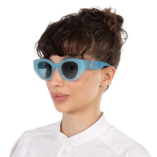 Burberry Meadow Blue Cat Eye Ladies Sunglasses BE4390F