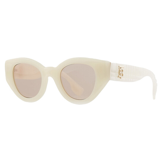 Burberry Meadow Light Brown Cat Eye Sunglasses BE4390 406793  display picture 1