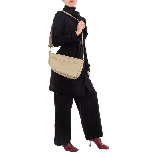 Burberry Medium Shield Leather Crossbody Messenger Bag