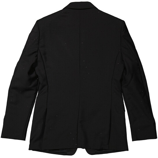 Burberry Men's Black English-fit Rhinestone Mohair And Wool