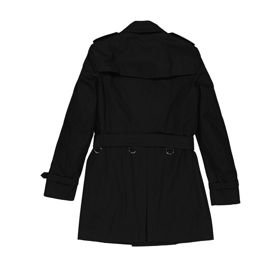 Burberry Men's Black Kensington Mid-length Trench Coat