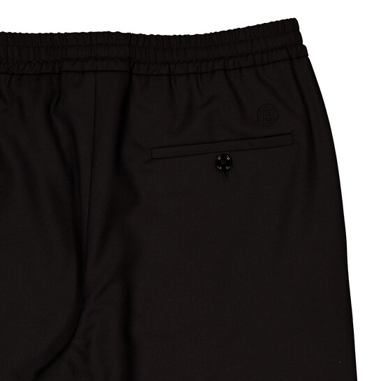 バーバリー*ズボン Burberry Black Wool Cut-out Wide-leg Trousers, Brand Size 44