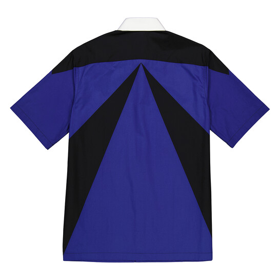 Burberry Men's Bright Navy Short-Sleeve Star Detail Shirt, Size X