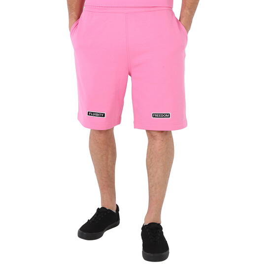 Burberry Men's Bubblegum Pink Jersey Shorts, Size X-Small