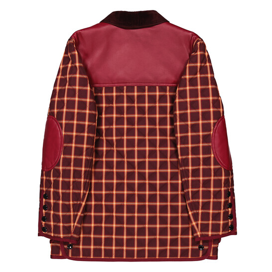 ジャケット・アウター BURBERRY Burberry Half-Zip Jacket With Check Pattern In Silk Blend