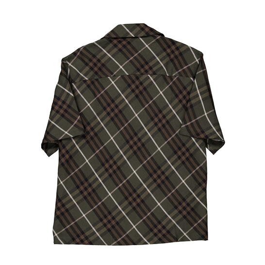 Burberry Men's Check Linen Shirt, Size Large 8090291 - Clothing