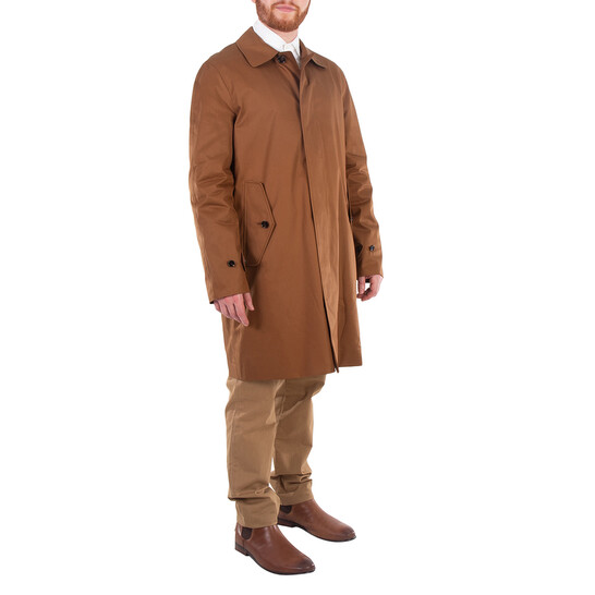 Burberry Men's Dark Birch Brow Clapham Cotton Gabardine