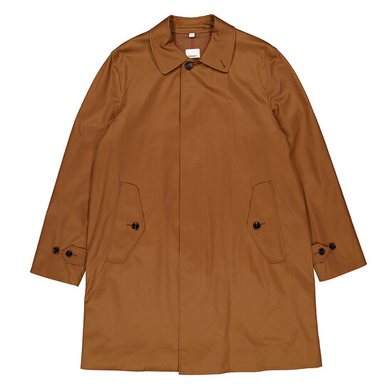 Burberryコットンピケドレスbrown Burberry Men's Dark Birch Brow Clapham Cotton Gabardine
