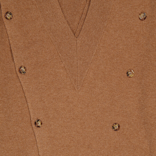 Burberry Men's Double-breasted V-neck Jumper, Size Medium 8045465