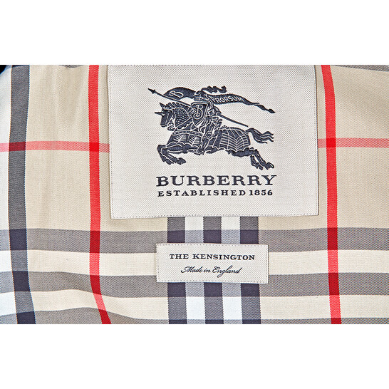Burberry Men's Heritage Black Kensinton Short Trench, Brand