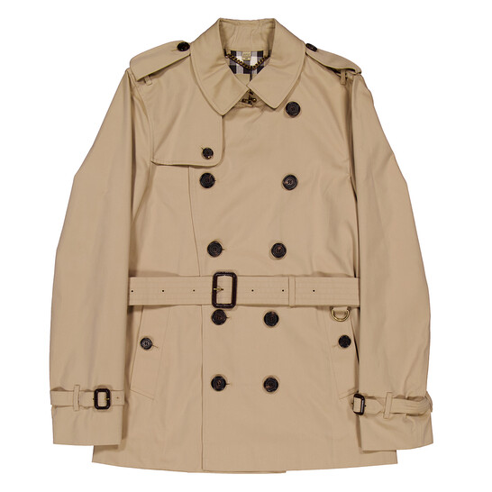 Burberry Men's Heritage Honey Kensinton Short Trench, Brand