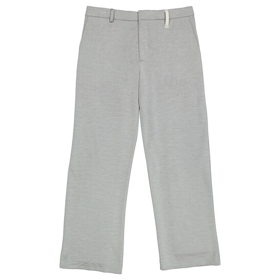 Burberry Men's Light Pebble Grey Cashmere Blend Jersey Wide