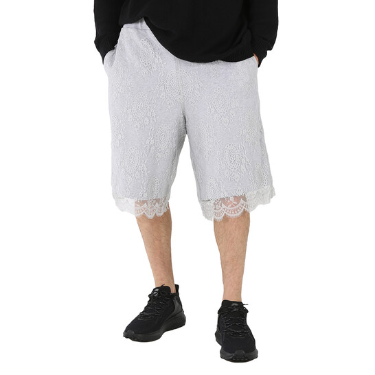 Burberry Men's Light Pebble Grey Chantilly Drawcoard Shorts