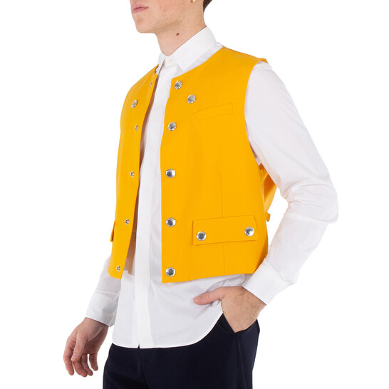 Burberry Men's Marigold Wool Waistcoat - 546x546 Image #3