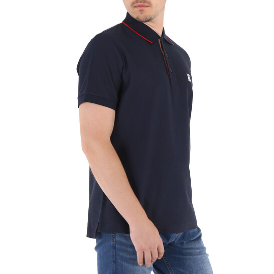 Tシャツ・カットソー Burberry FW24 Polo in piquet blu navy (8017007 A1222) Tシャツ・カットソー Burberry FW24 Polo in piquet blu navy