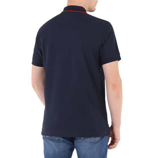 Tシャツ・カットソー Burberry FW24 Polo in piquet blu navy (8017007 A1222) Tシャツ・カットソー Burberry FW24 Polo in piquet blu navy