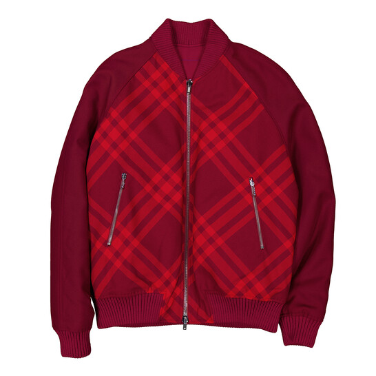 Burberry Men's Ripple Reversible Check-Print Bomber Jacket