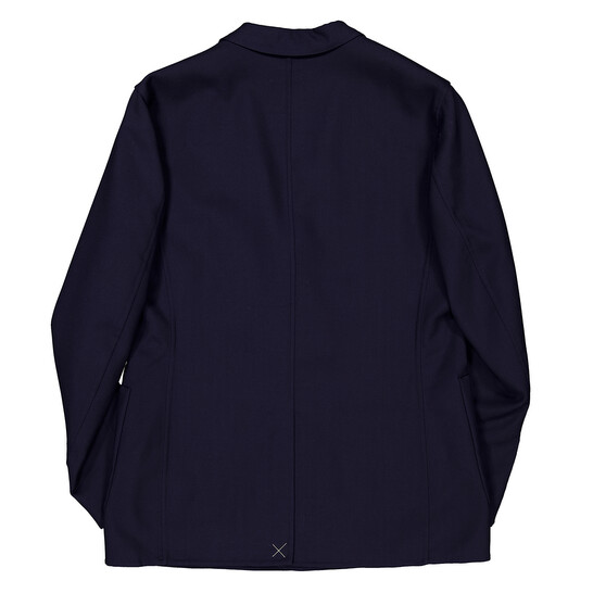 Burberry Men's Smoked Navy Sloane Slim Fit Wool Tailored